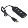 HUB USB 2.0 4 PORTAS PORTATIL SLIM PRETO GB54089/GB84089 MBTECH