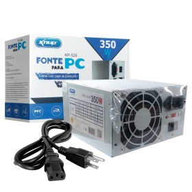FONTE ATX 350W C/ CABO FORCA KP526 KNUP