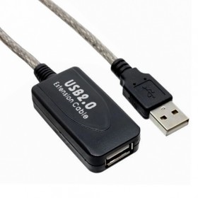 CABO USB EXTENSOR 2.0 COM REPETIDOR ATIVO 10MTRS LTUSB010 IMPORTADO