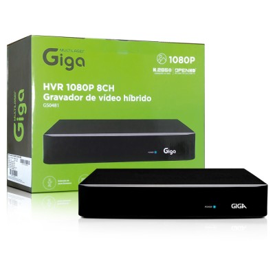 DVR HVR 1080P FULLHD 2MP 8 CANAIS GS481 GIGA
