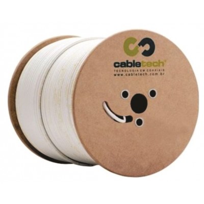 CABO COAXIAL RG59 67% 305MTRS BRANCO CABLETECH