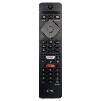 CONTROLE REMOTO TV LED PHILIPS NETFLIX/YOUTUBE LE7721 LELONG