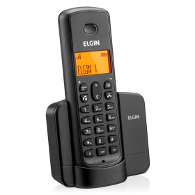 TELEFONE SEM FIO COM ID TSF8001 PRETO ELGIN