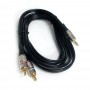 CABO 2RCA + 1P2 STEREO FITZ PLUG METAL PROFISSIONAL 2MTRS CHIPSCE