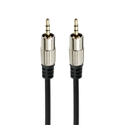 CABO P2 STEREO X P2 STEREO FITZ PLUG METAL PROFISSIONAL 2MTRS PRETO CHIPSCE