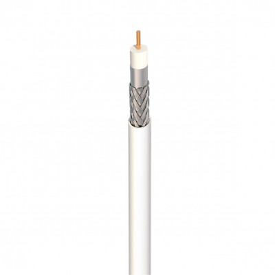 CABO COAXIAL RG59 67% 100MTRS BRANCO CABLETECH